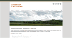 Desktop Screenshot of leadershipforlawyers.com