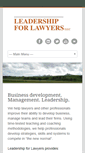 Mobile Screenshot of leadershipforlawyers.com