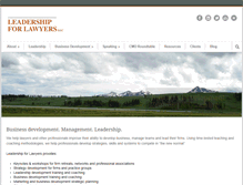 Tablet Screenshot of leadershipforlawyers.com